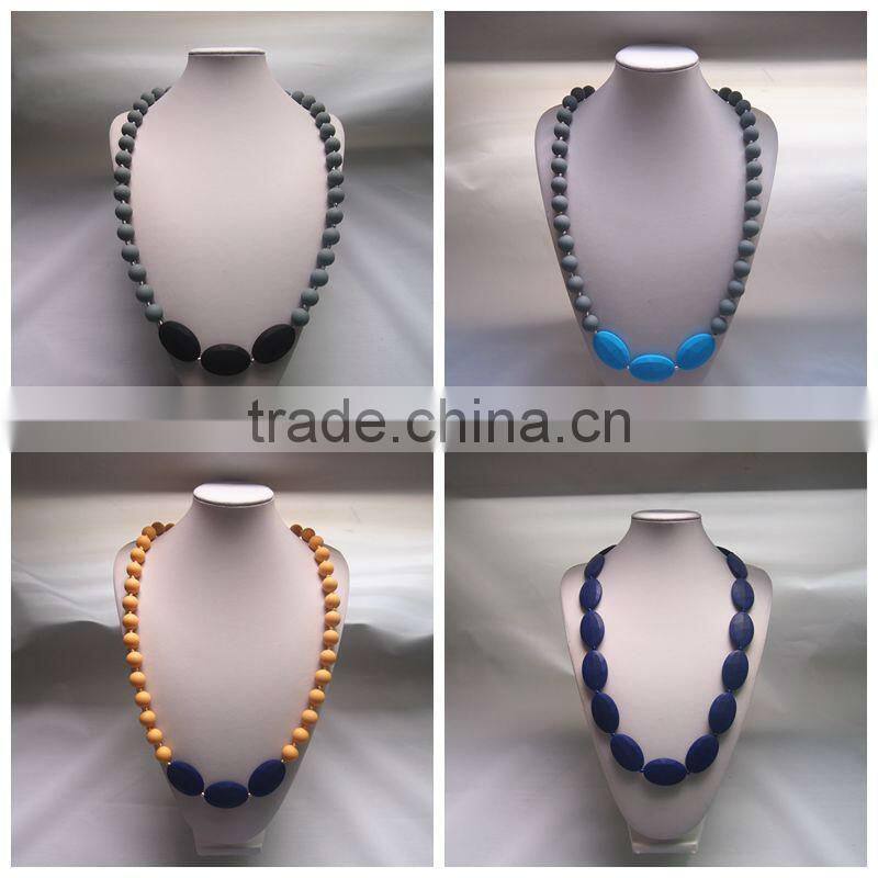 silicone teething jewelry Use color colors for you choice Necklaces Silicone Bead teething