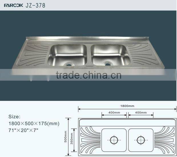 double bowl stainless steel sink, manufacture kitchen sinks, kitchen washing basin