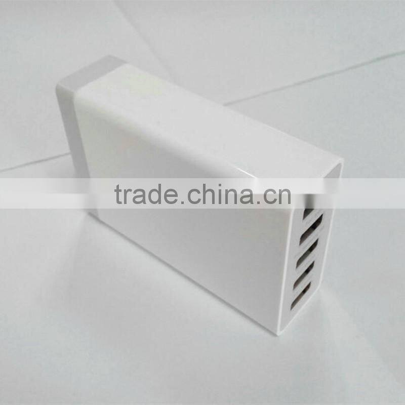 For iPhone6 iPad Samsung Smart Phone USB charger 40W 5V 8A 5 Ports USB Charger,home charger,travel charger,