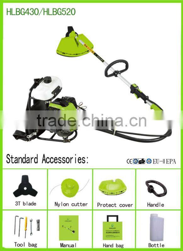 High Efficiency Safety Operation 52cc Gasoline Backpack Brush Cutter Prices in India Brands HLBG520