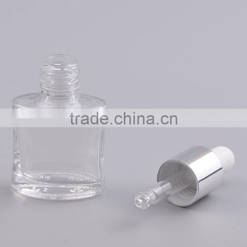 2016 new style empty glass essential oil bottles with aluminum dropper cap