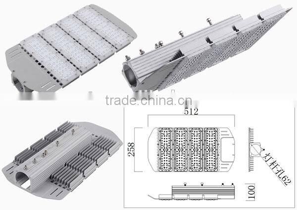 VMT new design 50W to 300W SMD Stamping aluminium street light parts with PCB and lens