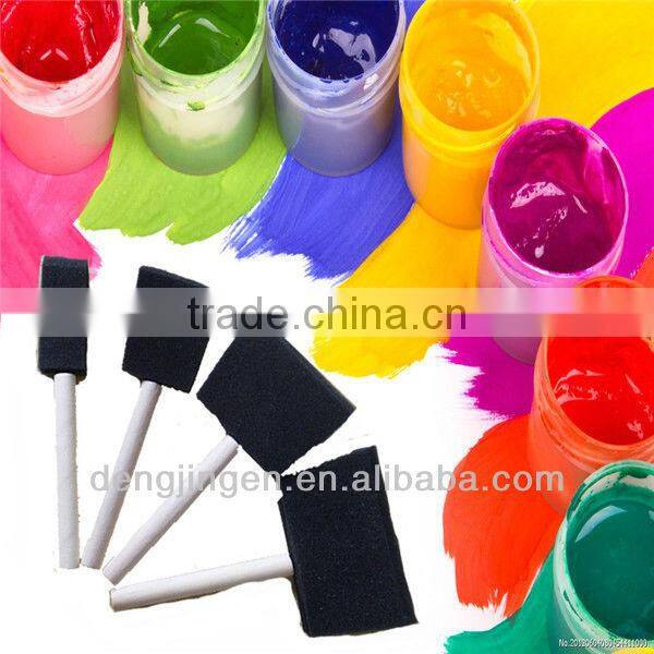 Low-density Flexible Durable Oil Painting Yellow Color Paint Foam Roller Brush