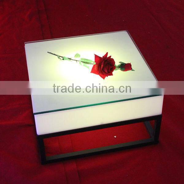 CE ROHS Waterproof Led Low Table led coffee table