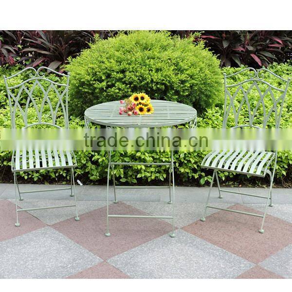 vintage green metal garden chair folding