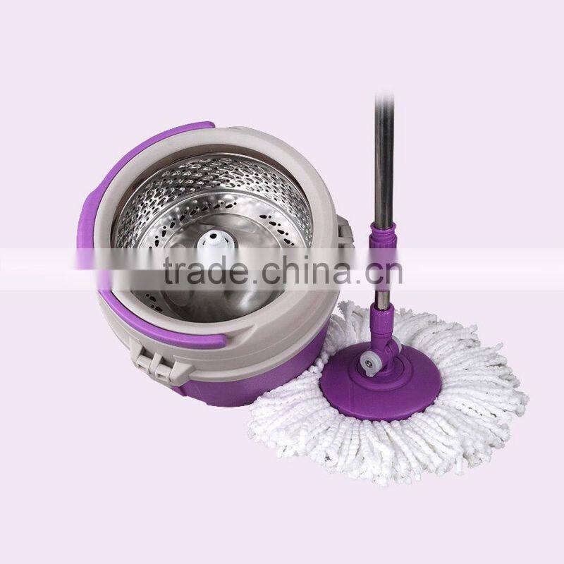 Vivinature 360 Magic Spin Mop Single Bucket 2 Microfiber Rotating head
