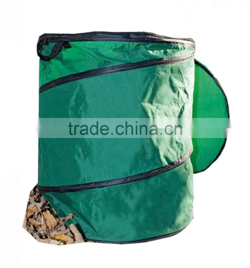 Oxford Pop Up Bag,Garden Bag 250L,Waste Bin,Lid with Zip