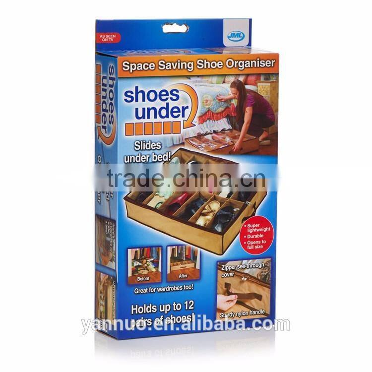 Nonwoven shoe box storage bag home finishing bag As Seen On TV 2017