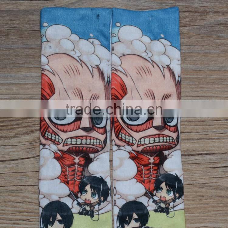 3D sublimation printing sock/adult 3d slipper socks