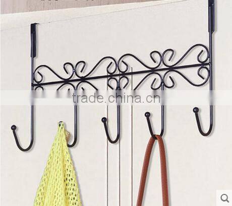 PN Decorative Over the Door 5 Hook Rack Organizer / Hanger Clothes at Office/Home Door Hanger