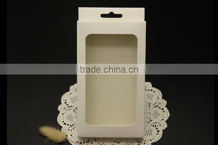 White Paper box packaging for phone case ,Custom kraft paper packaging box