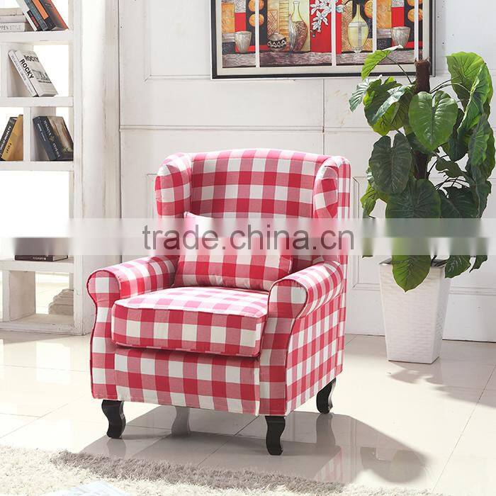 European rustic style comfortable fabric sofa chair for bedroom living room LQ-805#