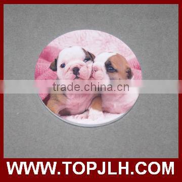 Promotional gift sublimation white blank round ceramic coasters
