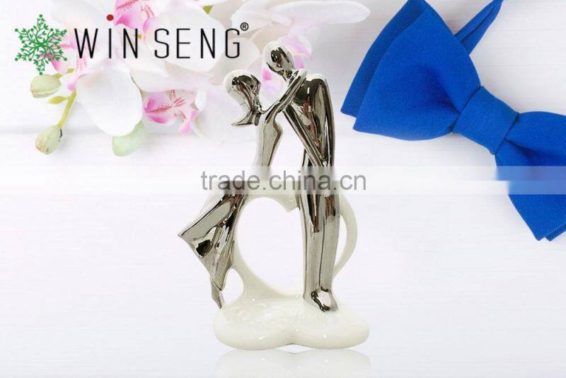 Good Quality Lover Dancing Heart Shape Ceramic Wedding Gift for sales
