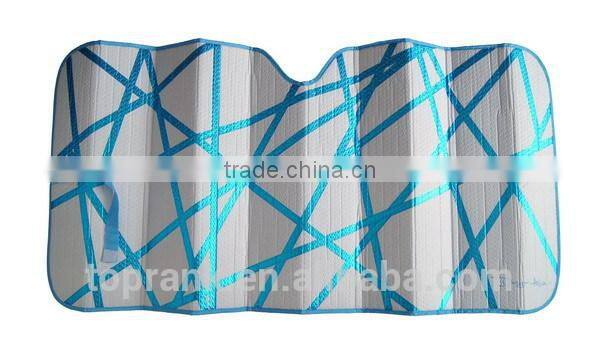 TOPRANK ALUMINIUM CAR SUNSHADE, FRONT WINDSHIELD PRINTING SUNSHADE, BUBBLE CARCOOL