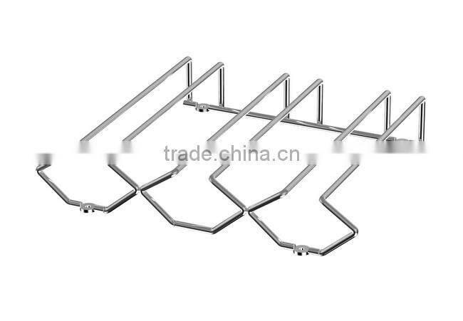 Durable Wine Glass Storage Metal Stemware Rack