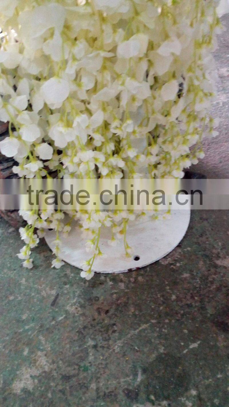 Artificial wisteria flower Arch with iron frame for wedding party decoration