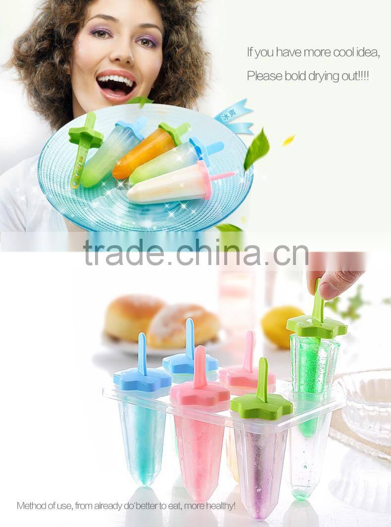 Star ice mold palstic home and kitchen ice cream mould