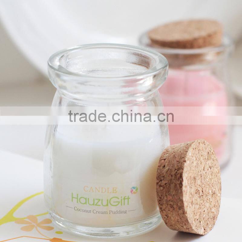 Smokeless candle glass cup / romantic scented candle birthday candle jar