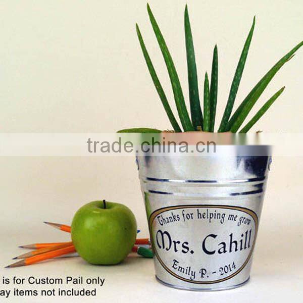 High quality oval metal buckets/ garden bucket