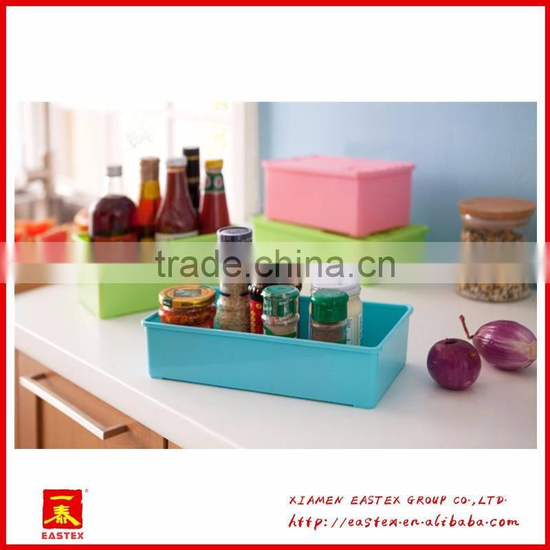 hot sale good quality candy color Plastic storage box