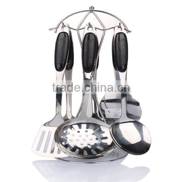 7pcs Stainless steel cookware set,S/S spatula-spoon-scoop set