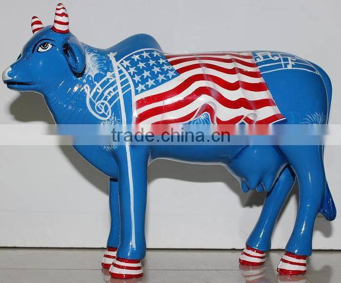 Unique Hand made painting on designer cow