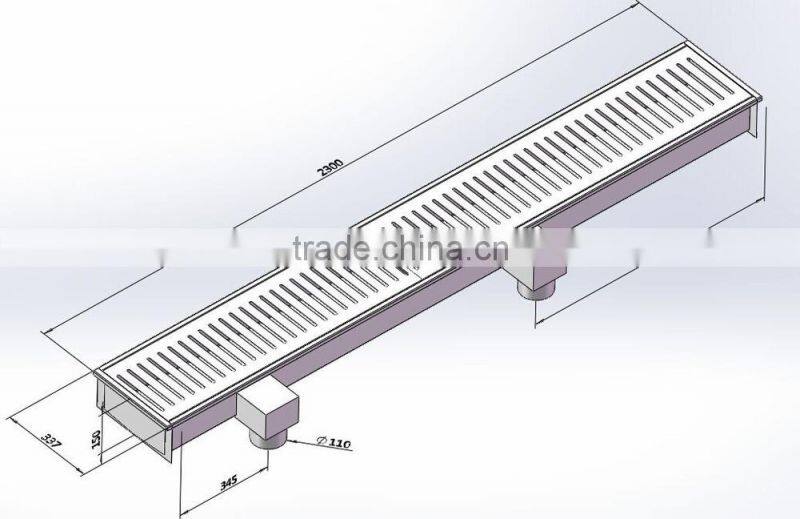 High quality stainless steel public place rainwater drains