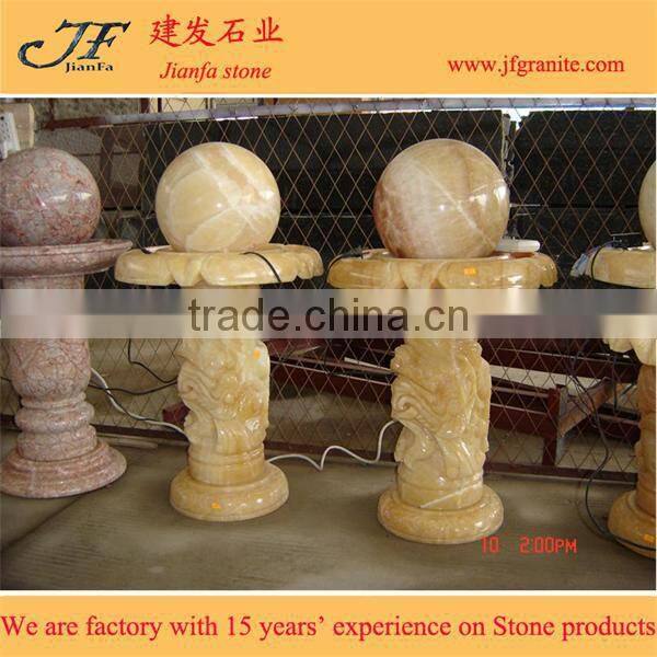 Stone ball fountain for meeting room