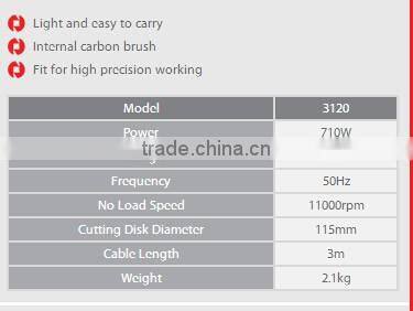 Ronix Power tools Mini Angle grinder 115mm 710W model3120