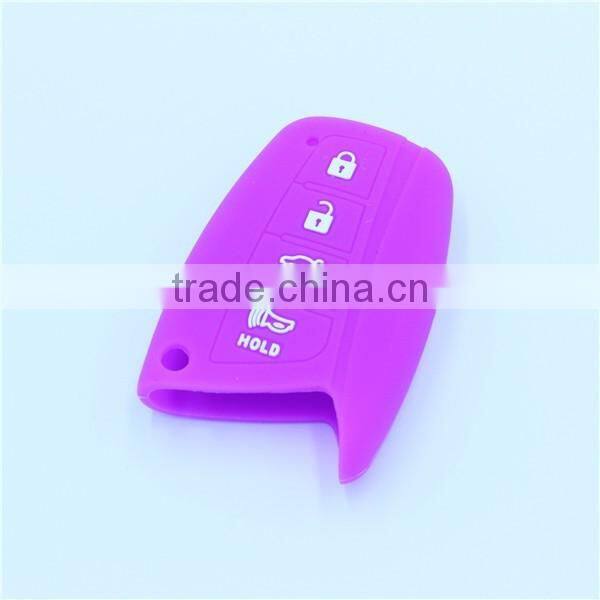 Factory Wholesale Exclusive Silicone Car Key Cover For Hyundai 4 buttons