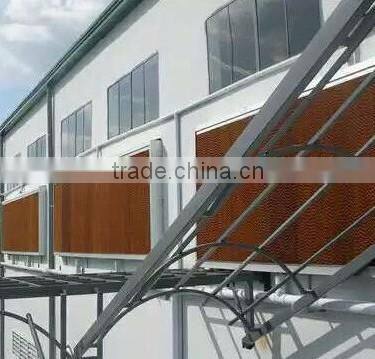 High quality greenhouse poultry 7090 honey comb evaporative cooling pad
