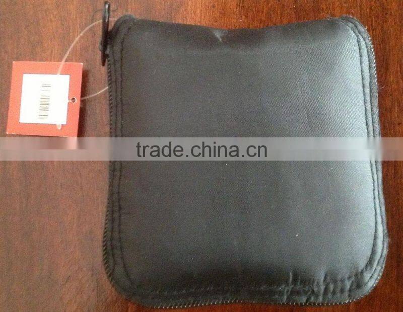 Norwegian Black Shopping Bag Foldable into a Zipper Pouch, Reusable shopping bags