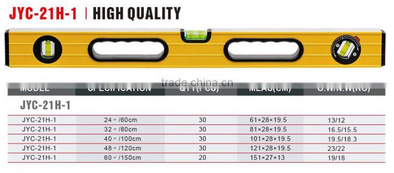 high quality adjustable 3 vials levels UV resistant spirit levels