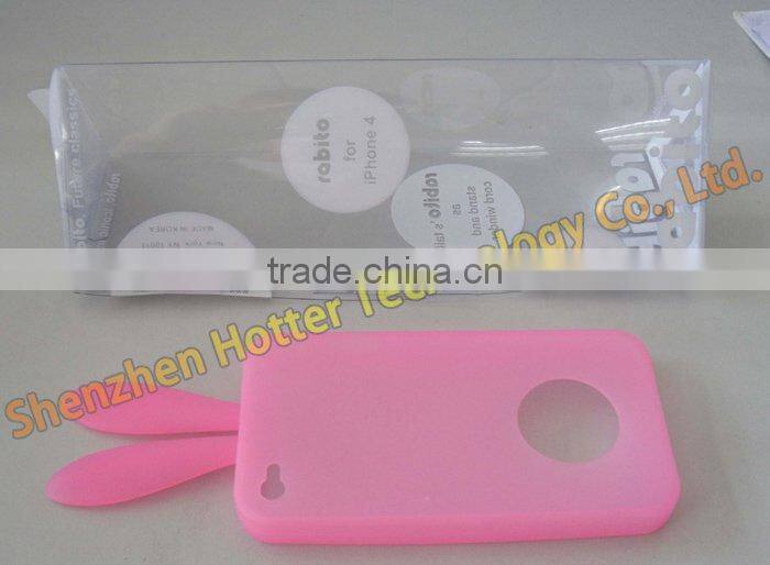 bunny shape silicone case for iphone