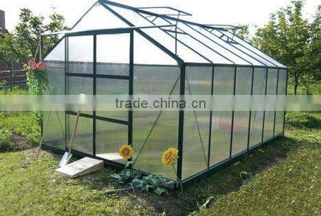 10*14ft cheap price garden aluminum greenhouse