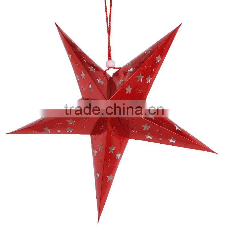 Christmas Tree Decoration Paper Material Hanging Stars Christmas Hanging Ornament&Decoration