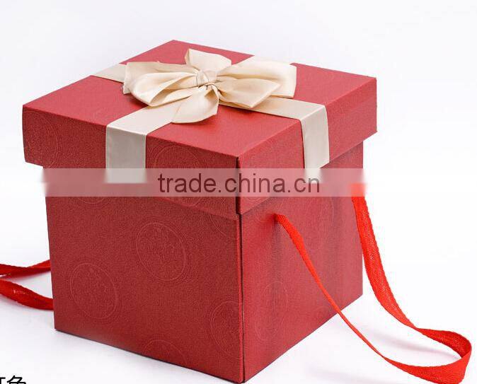 Wedding square gift card box square gift box