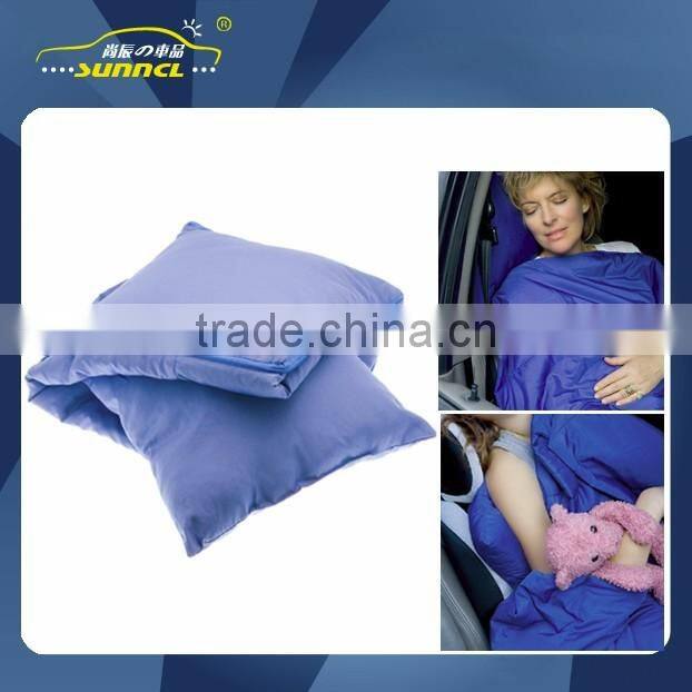 Flexible Optionally Velvet Fabric Memory Foam Cylinder Travel Neck Support Pillow