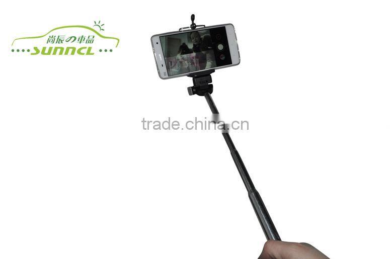 2015 Hot Selling Extendable Selfie Stick with Rechargeable , Walking Stick
