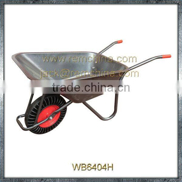 Ghana popular Load 200kg wheelbarrow WB6404H buliding construction garden tools Pneumatic Wheel 4.0