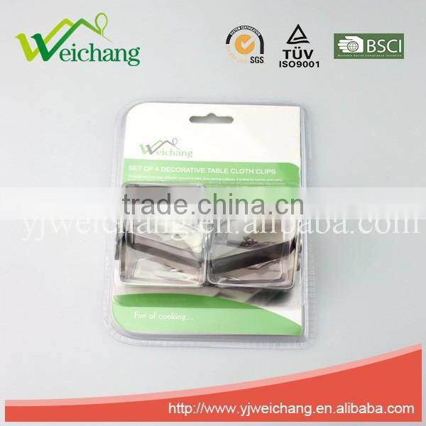 WCTS714 4 pcs table cloth clip set promotional free sample table clip