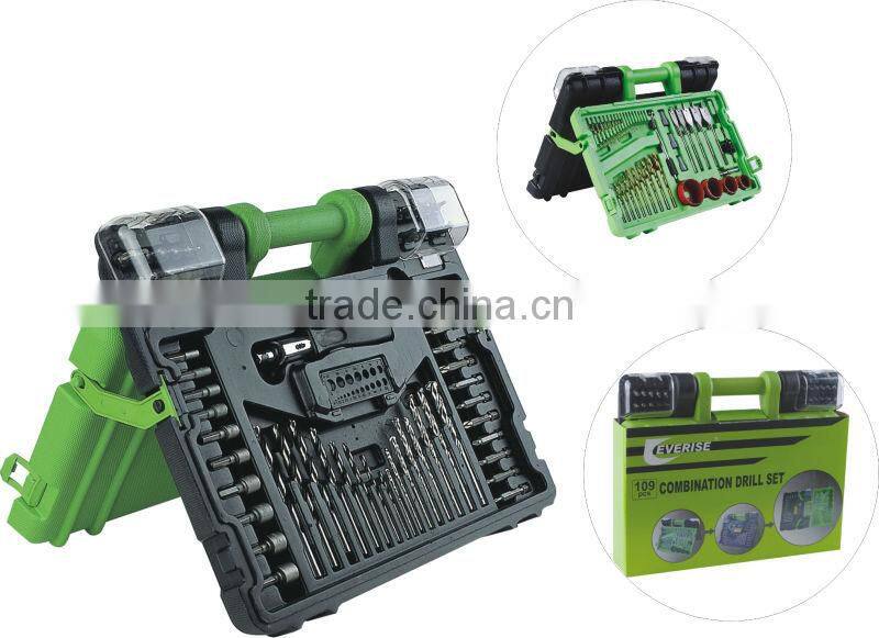 109 piece Fantastic twist drill,masonry drill and wood drill set in BMC