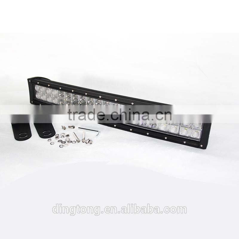 Curved 20 inch led light bar 120w 10-30v car roof light bar for jeep offroad truck