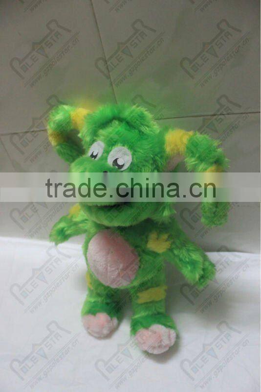 .character popular green cartoon stuffed toys