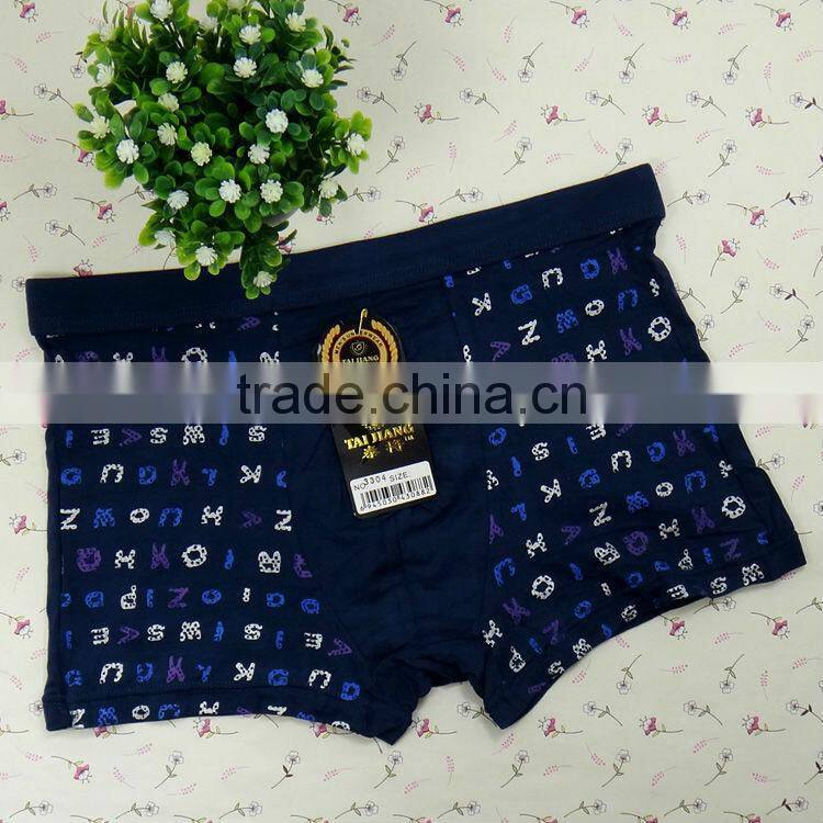Cute printed letters men underwear boyshort wholesale bamboo fiber men boxer briefs boyshort