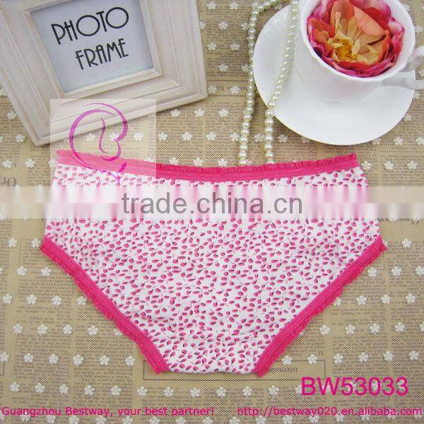 Sex stock panties printed fancy floral with lace sexy picture