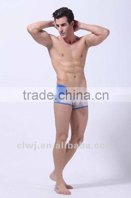 Transparent men's sexy underwear,man string, french mens underwear