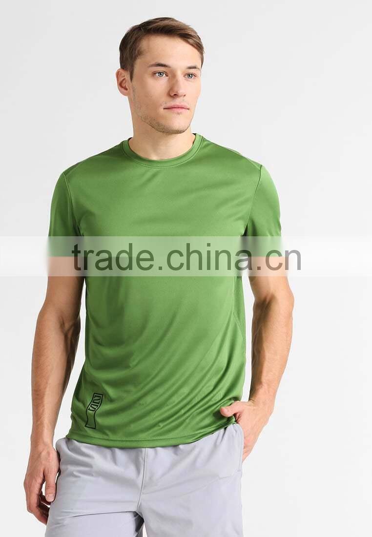 MGOO Solid Color Dri-fit 90% Polyester 10% Spandex T-shirts Custom Logo Sport T Shirt Mens