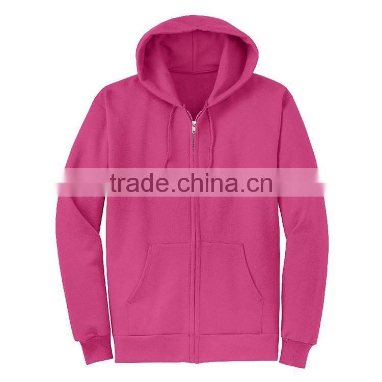 Wholesale Price Custom Label Design Bulk Man Plain Polyester Cotton Fleece Zip Up Hoodie